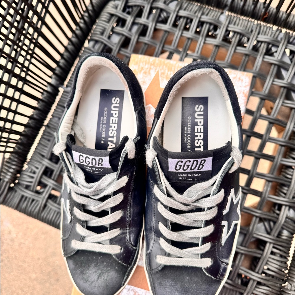 Golden Goose Black and White Women's Sneakers - Picture 2 of 6